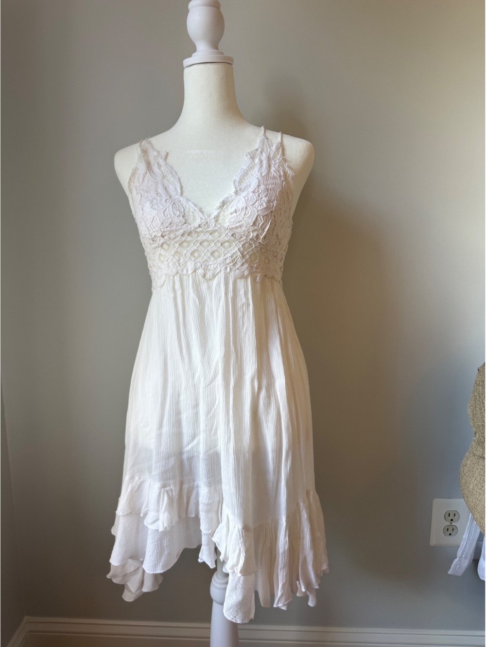 Free People FP One White Lace Boho Dress